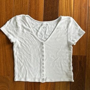 American Eagle white short sleeve top